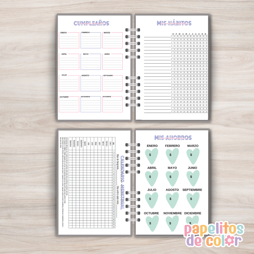🦋 Agenda Semanal Mariposa 2027 ✨