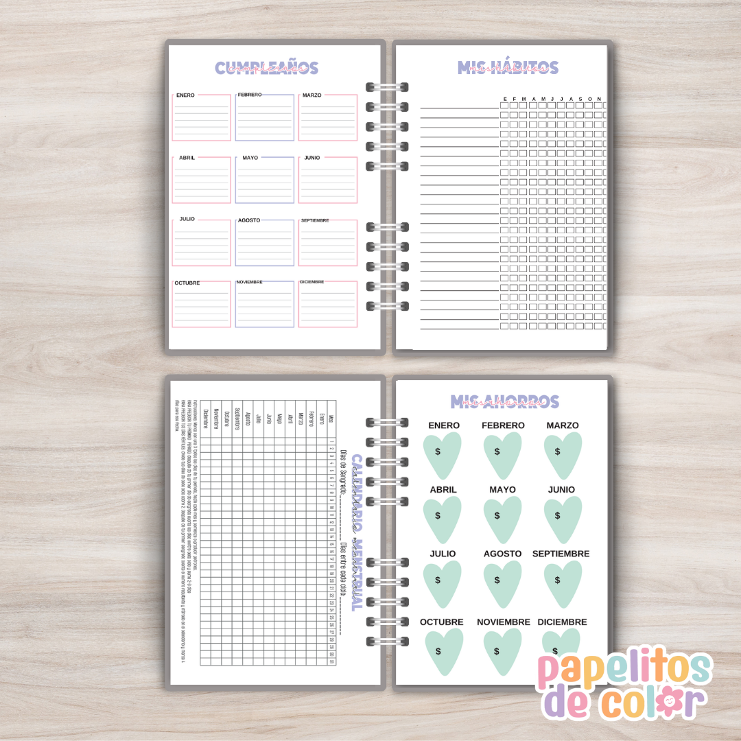 🦋 Agenda Semanal Mariposa 2027 ✨