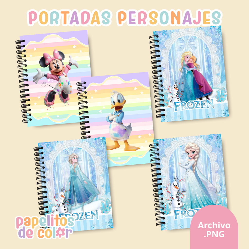 📚✨ Combo Portadas Personajes – Vol. 12 💖🎨