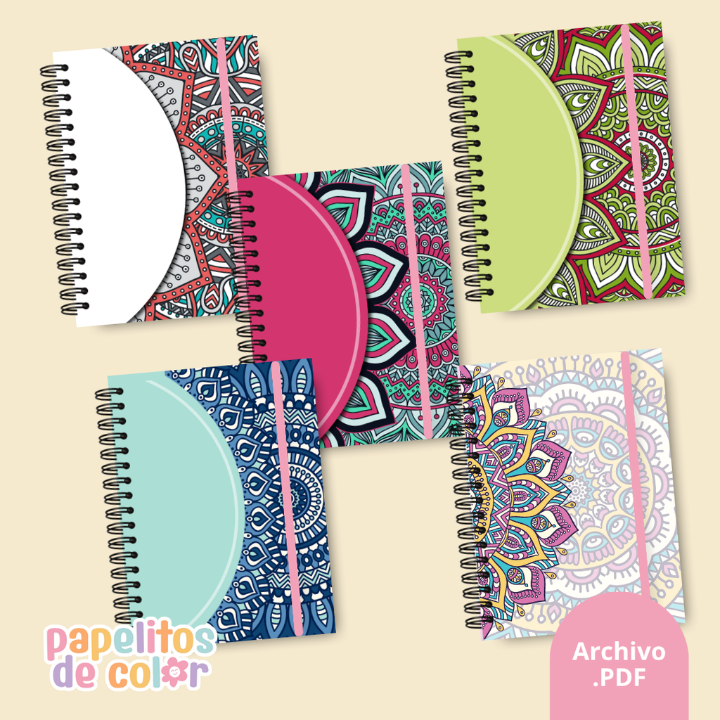 🌀 Pack 25 Portadas Mandalas