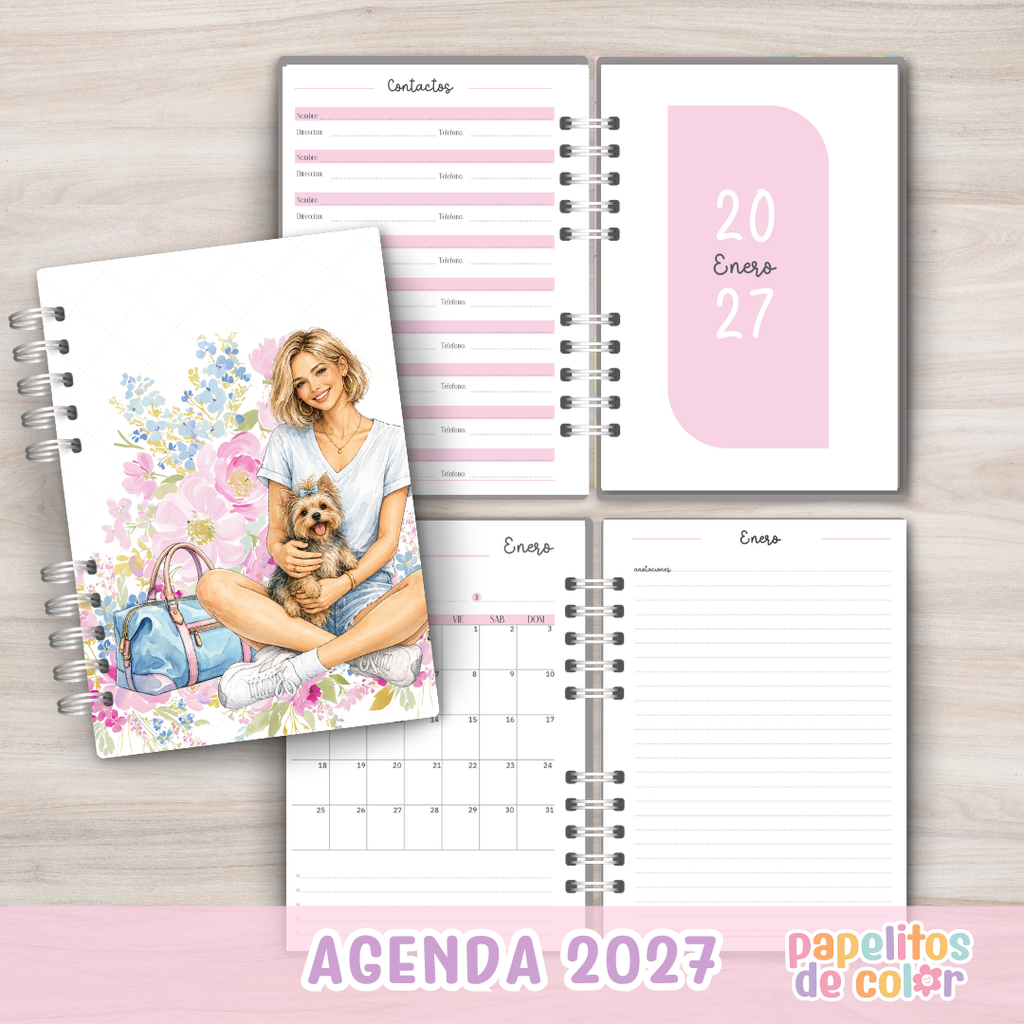 📖🌸 Agenda Armonía - Semanal 2027 ✨🗓️