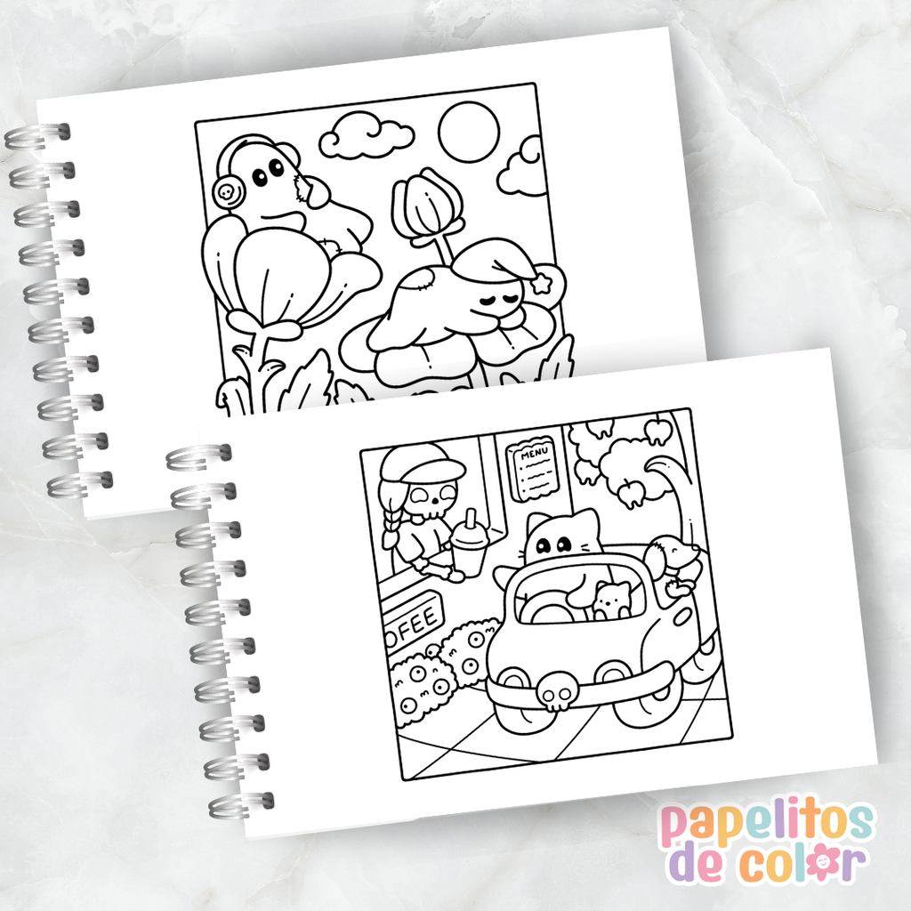 🎃 Cuaderno para Pintar Spooky Summer☀️✨