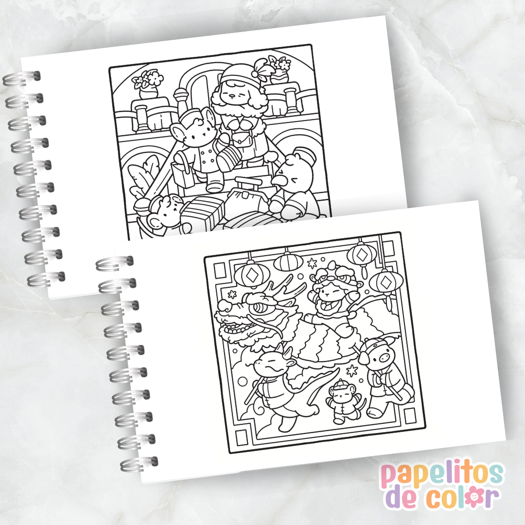 🤎🎨Libro para pintar Cozy Eras Vol. 2 🕰️🕯️