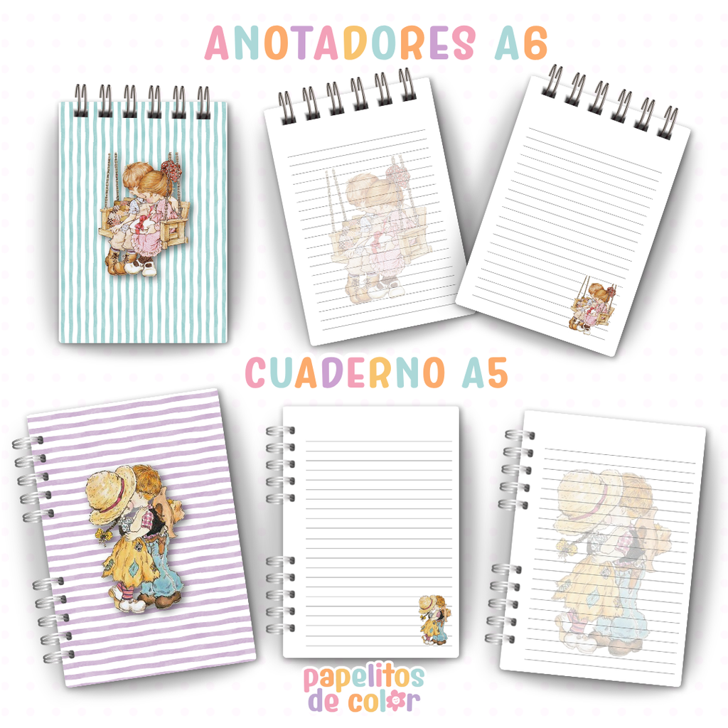 🌸💖 Cuadernos y anotadores Sarah Kay Vol.2 💖🌸