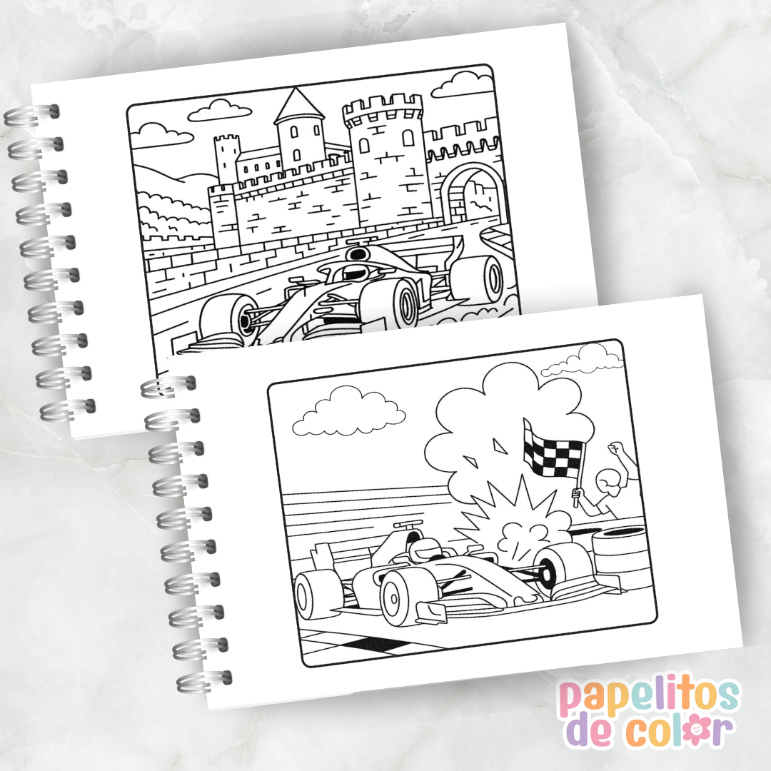 🏁 Libro para pintar Fórmula 1 🏁