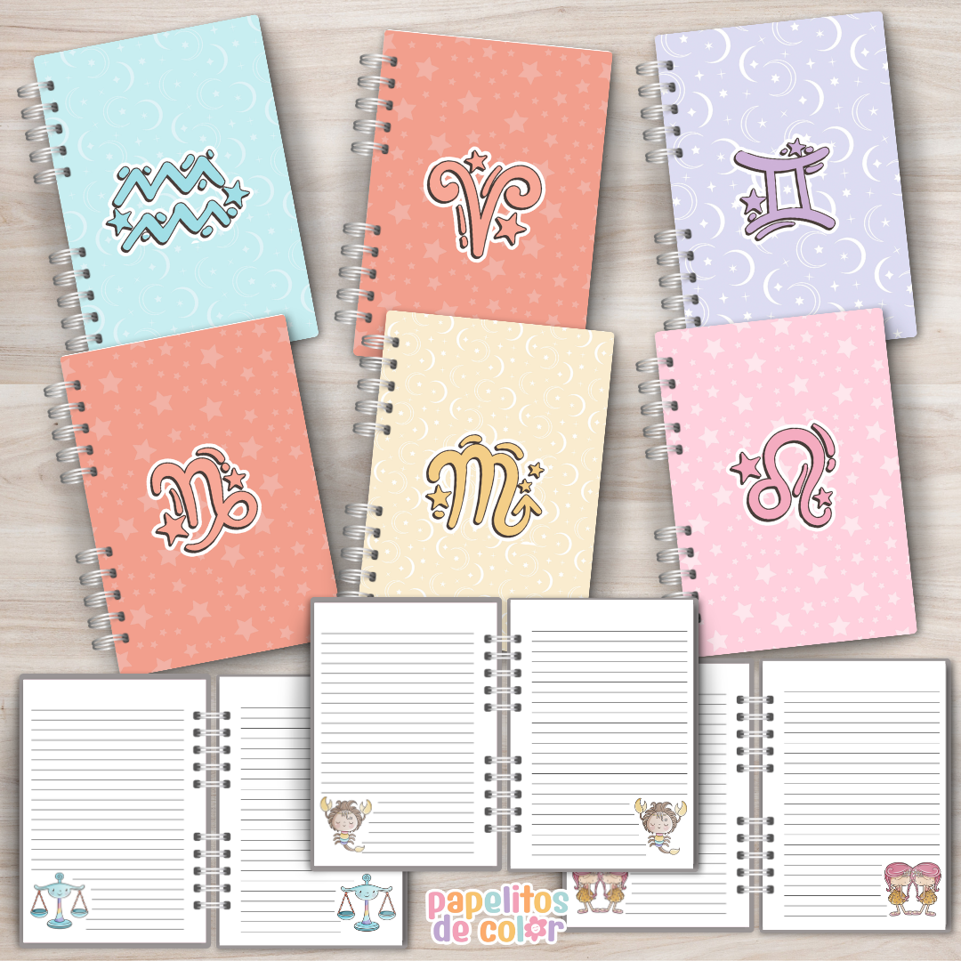 🐾Pack Cuadernos Zodíaco Mascotas✨