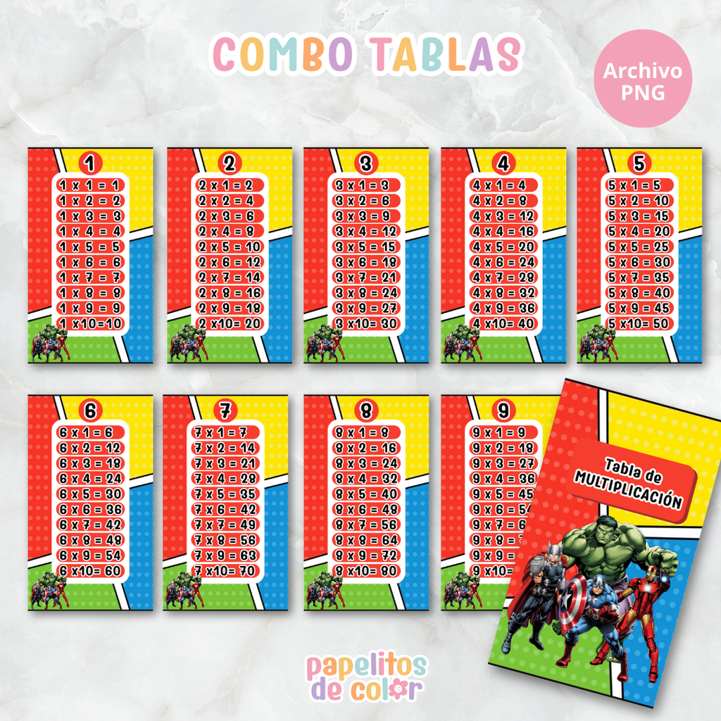 📚✨ Tablas para Multiplicar – Vol. 5 ✨📚