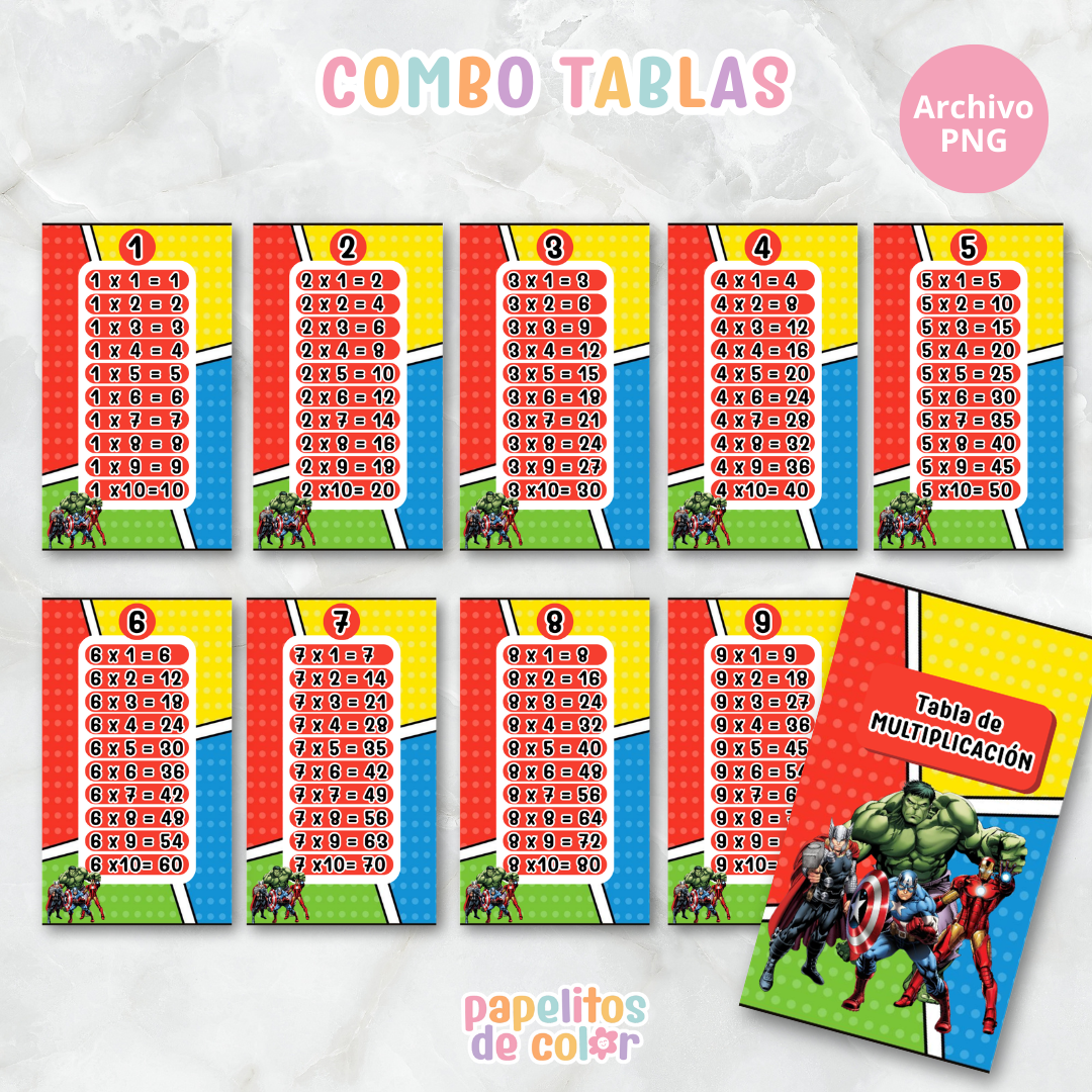 📚✨ Tablas para Multiplicar – Vol. 5 ✨📚
