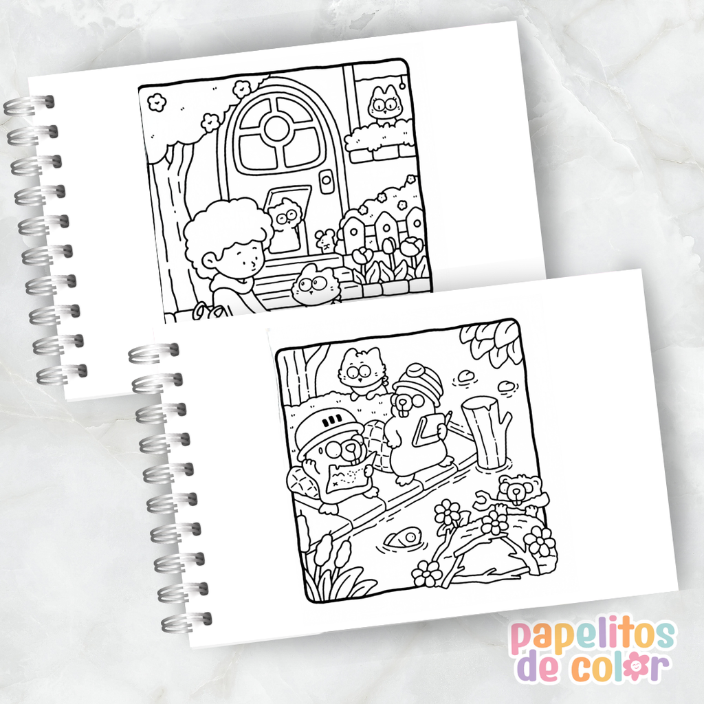 🐱✨ Cuaderno para pintar Little Cat ✨🎨