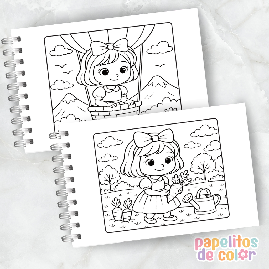 🍎 Libro para pintar Blancanieves 🍎