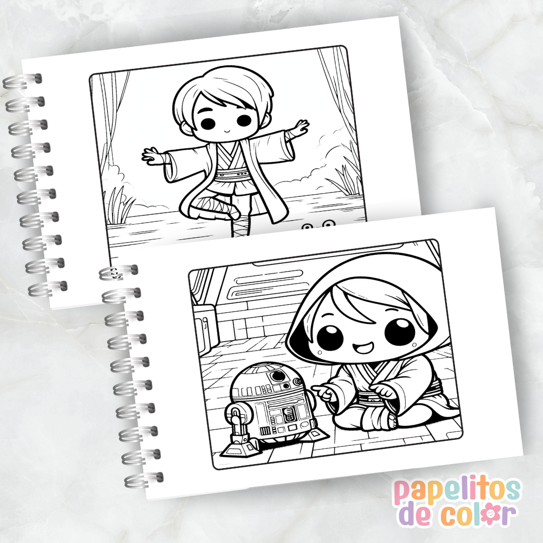 🎨 Libro para Pintar de Star Wars ⭐🚀