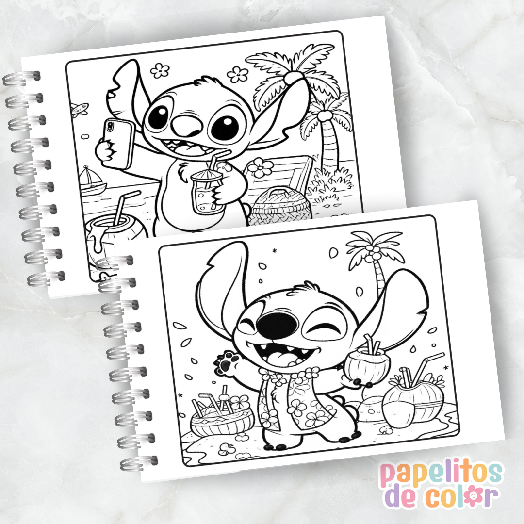 💙 Libro para Pintar – Stitch Cute
