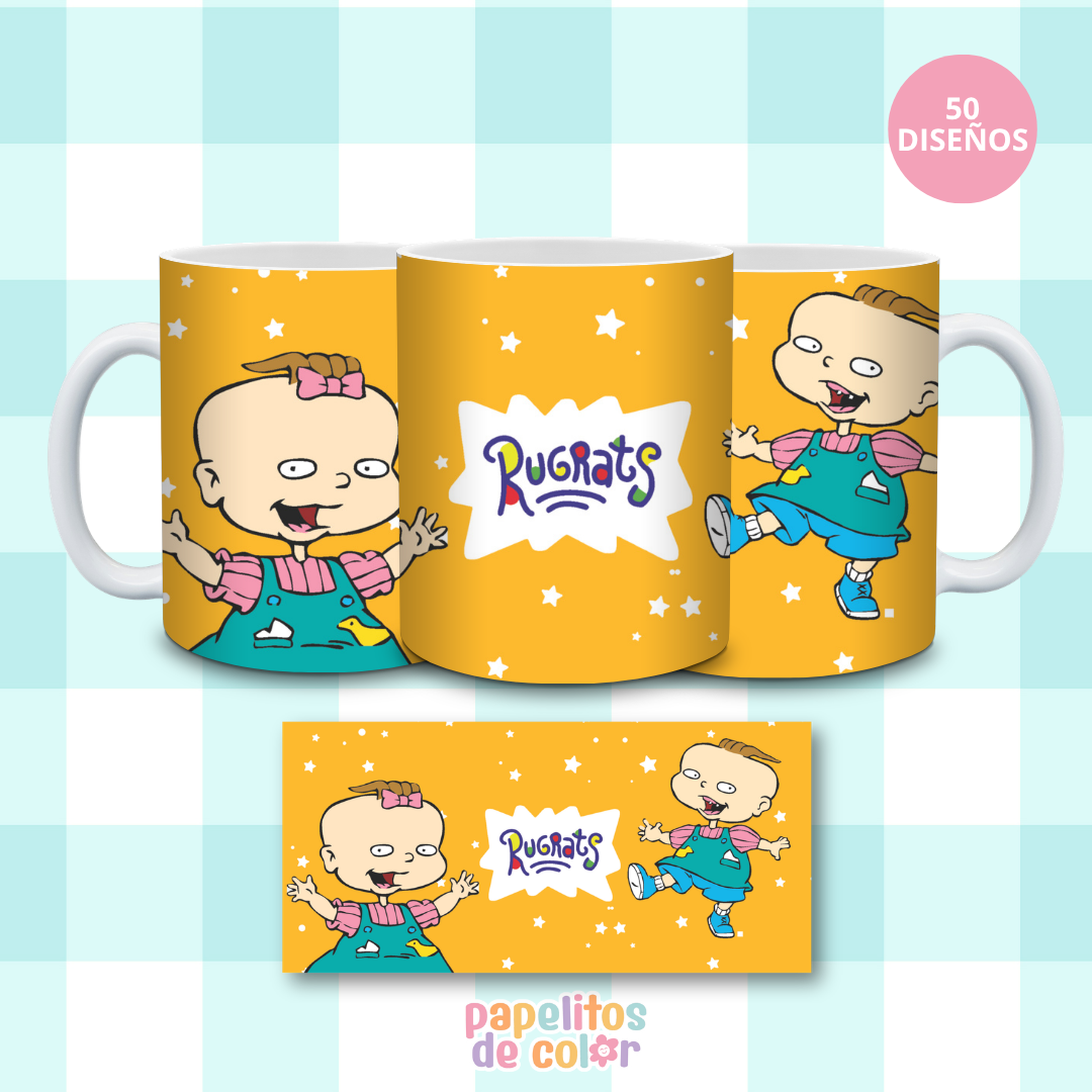 ☕🌈 Diseños para Tazas Infancia Retro ✨🧸