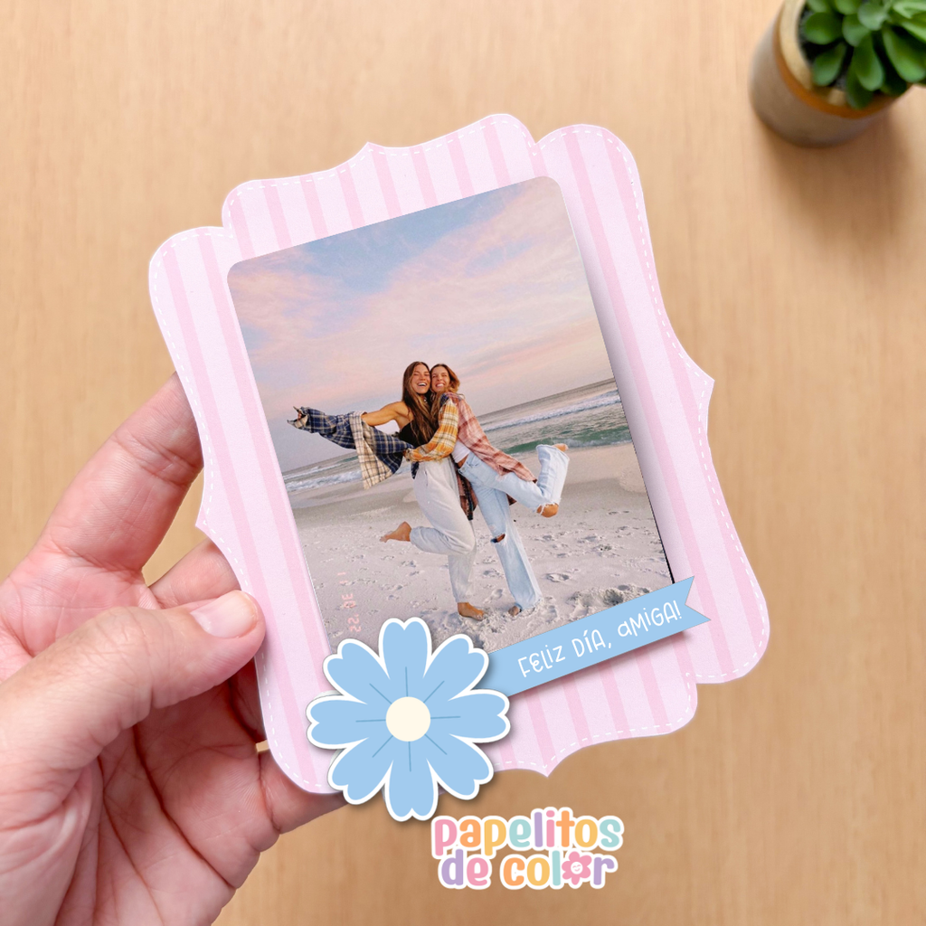 💛 Porta Retratos Imprimibles - Día del Amigo
