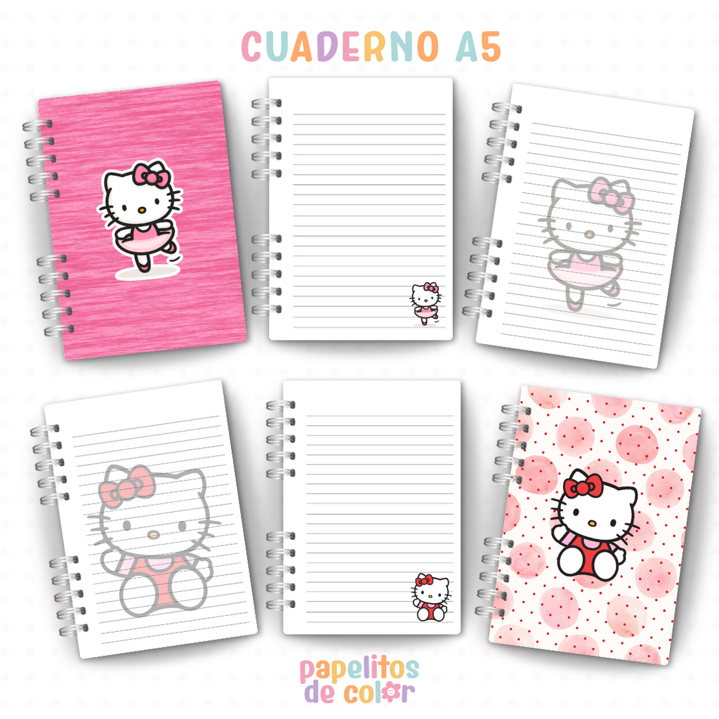 🎀📓 Cuadernos y Anotadores Kitty 1 📓🎀