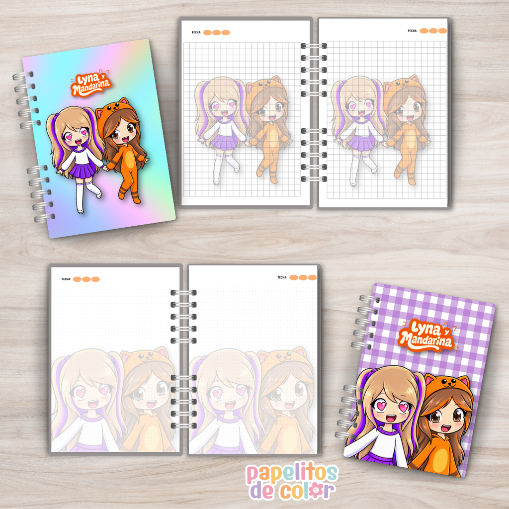 ✨Cuadernos Lyna y Mandarina 💕📚