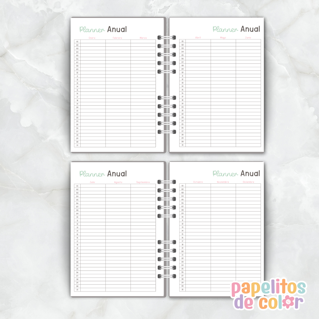 📒✨ Agenda Perpetua Rayas  ✨📒