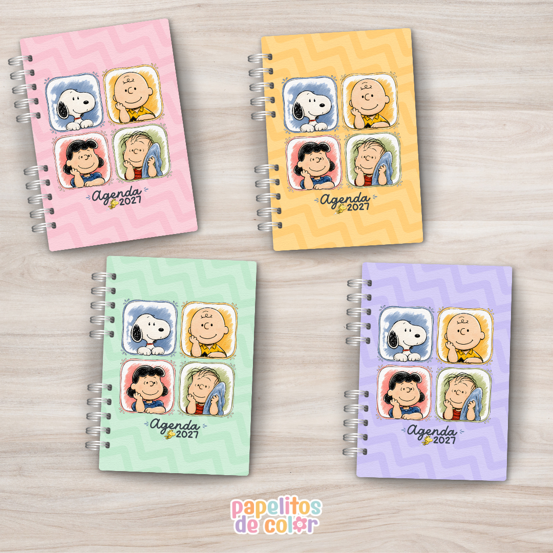 🐶✨ Agenda Snoopy -  Diaria 2027  📖🤍