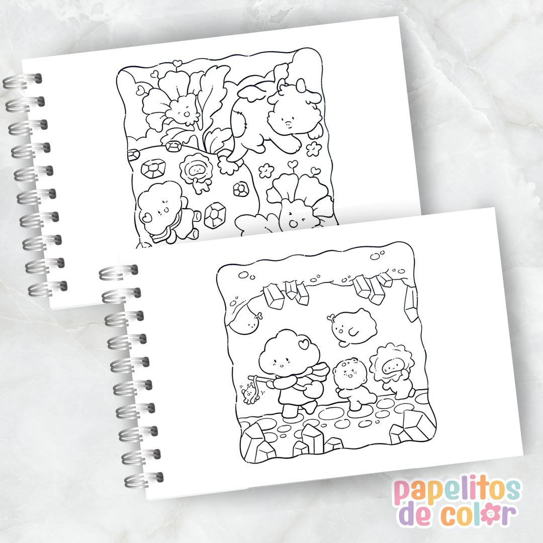 ☁️✨ Cuaderno para pintar Cloud Tales ✨🎨