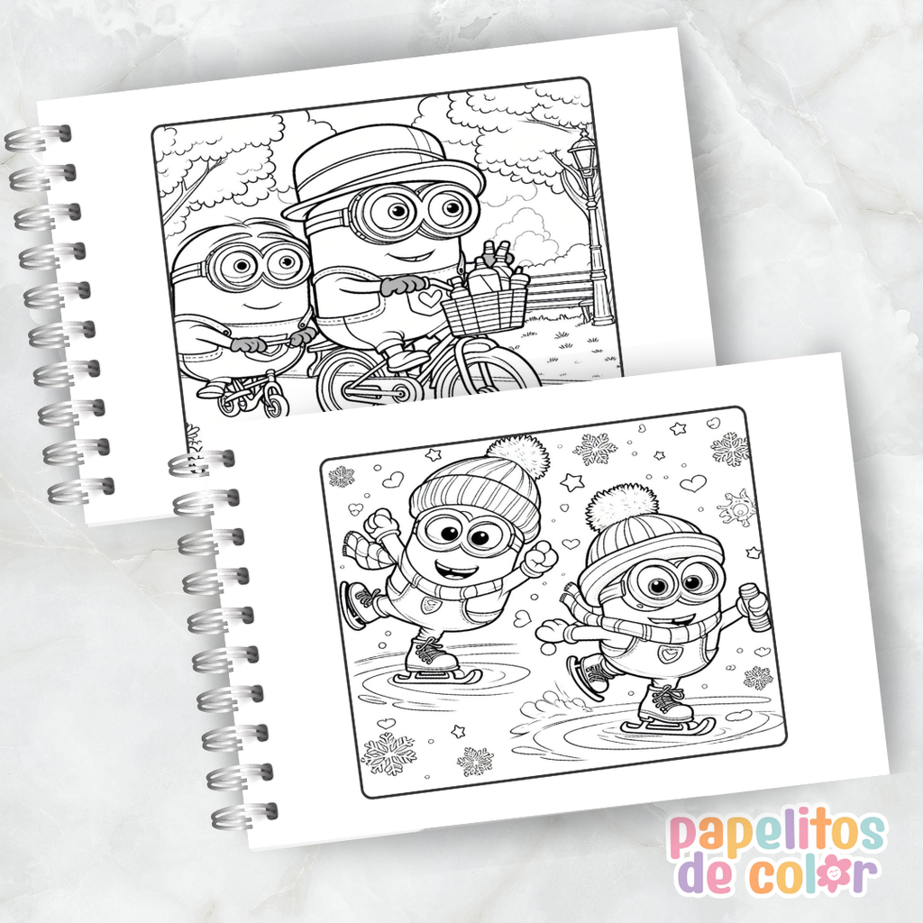 🍌💛 Cuaderno para pintar Minions 💛🍌