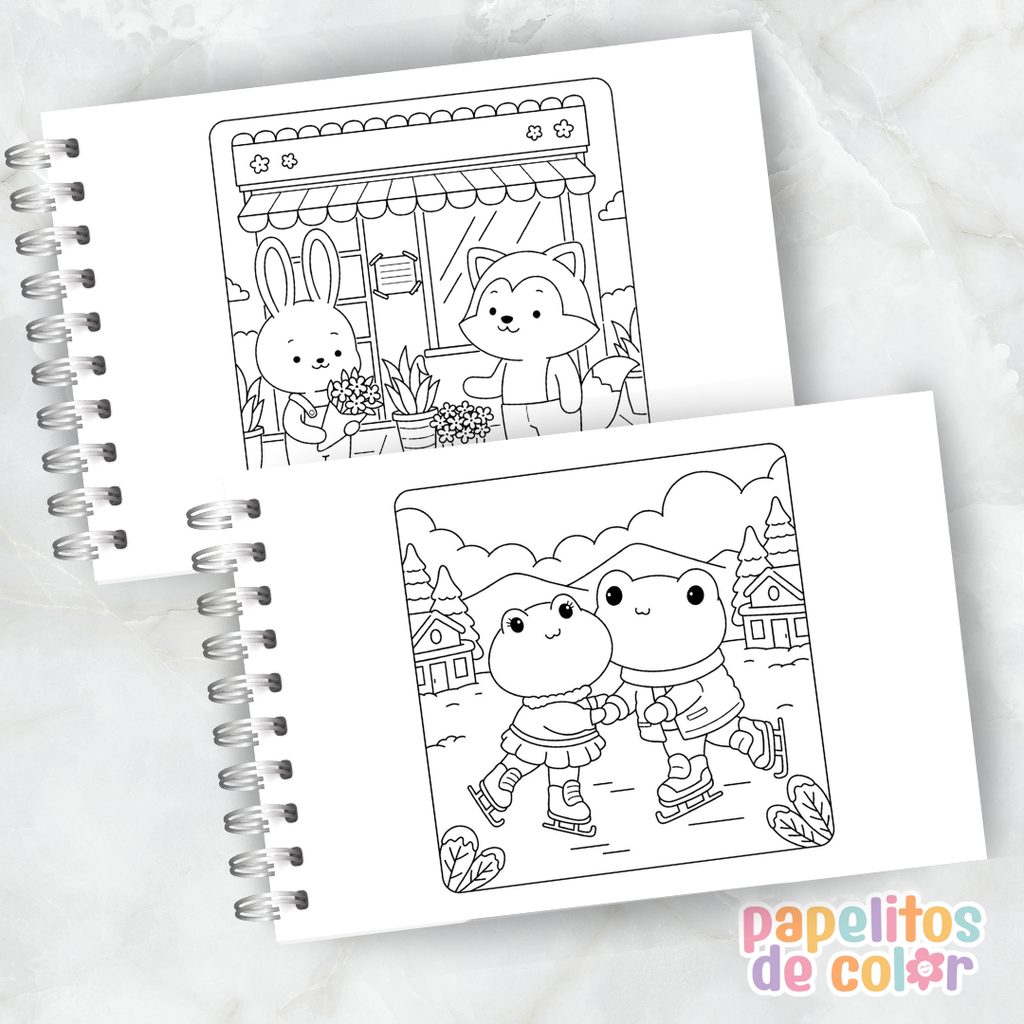 🧸✨ Librito para Pintar Cuddly Friends 🎨💖