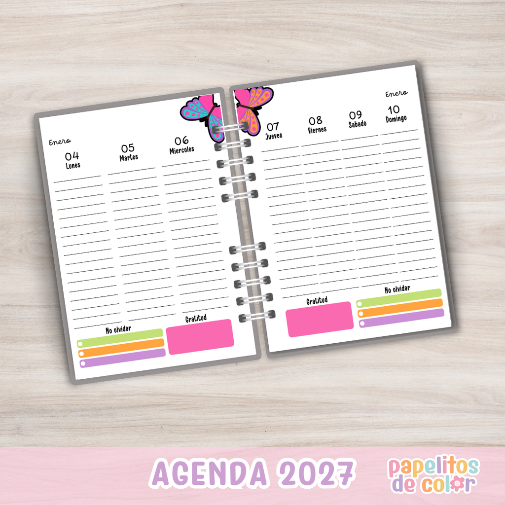 🌿 Agenda Valiente - Semanal 2027 🌿