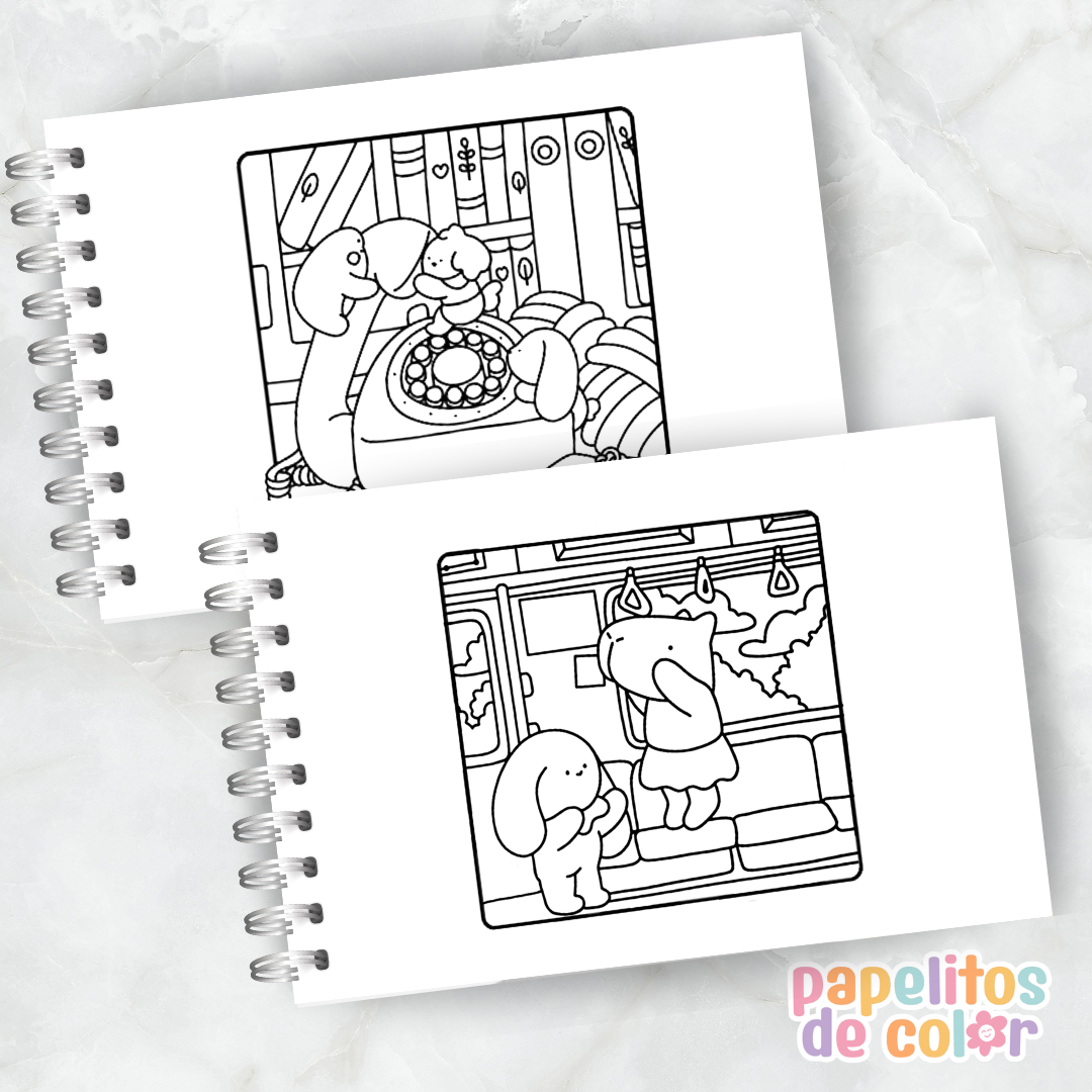 🧸 Libro para Pintar Comfy Times✨