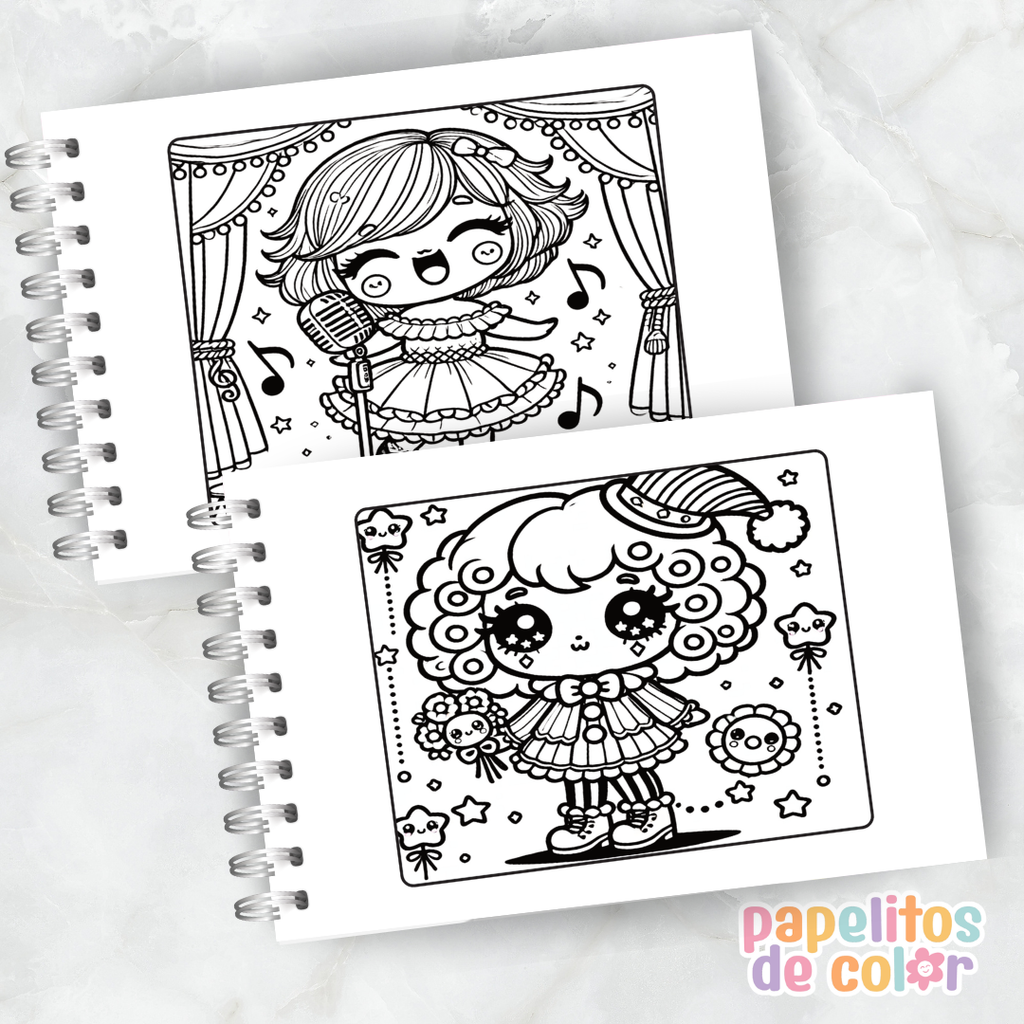 🎪🎶 Libro para pintar Circo 🤹‍♂️🎨
