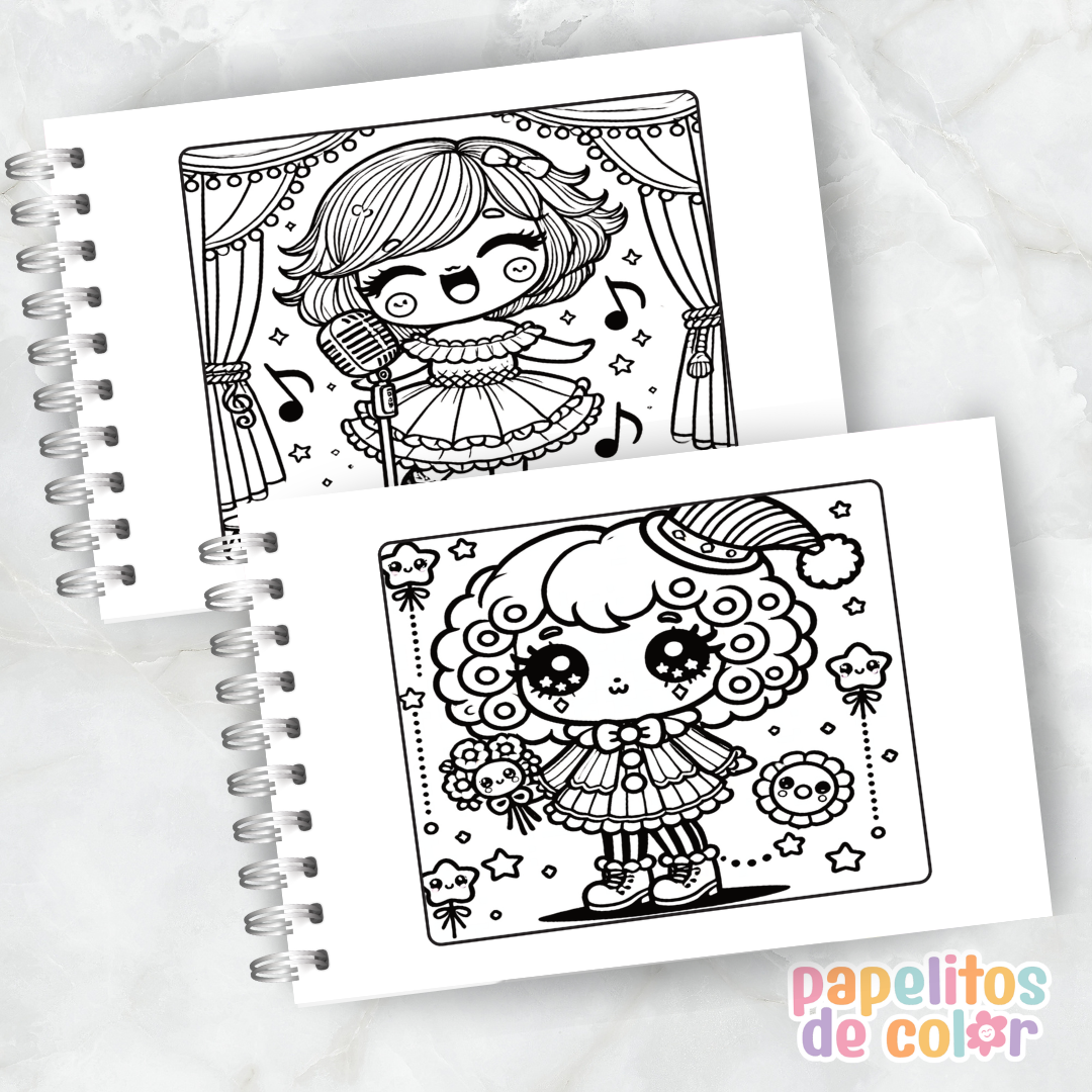 🎪🎶 Libro para pintar Circo 🤹‍♂️🎨