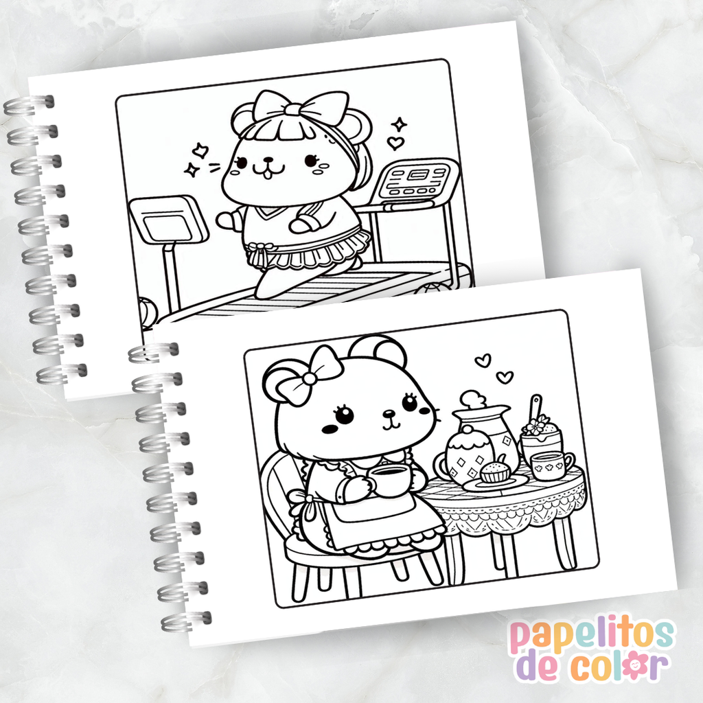 🎨 Libro para Pintar de Capy Lovers 🦫💖✨