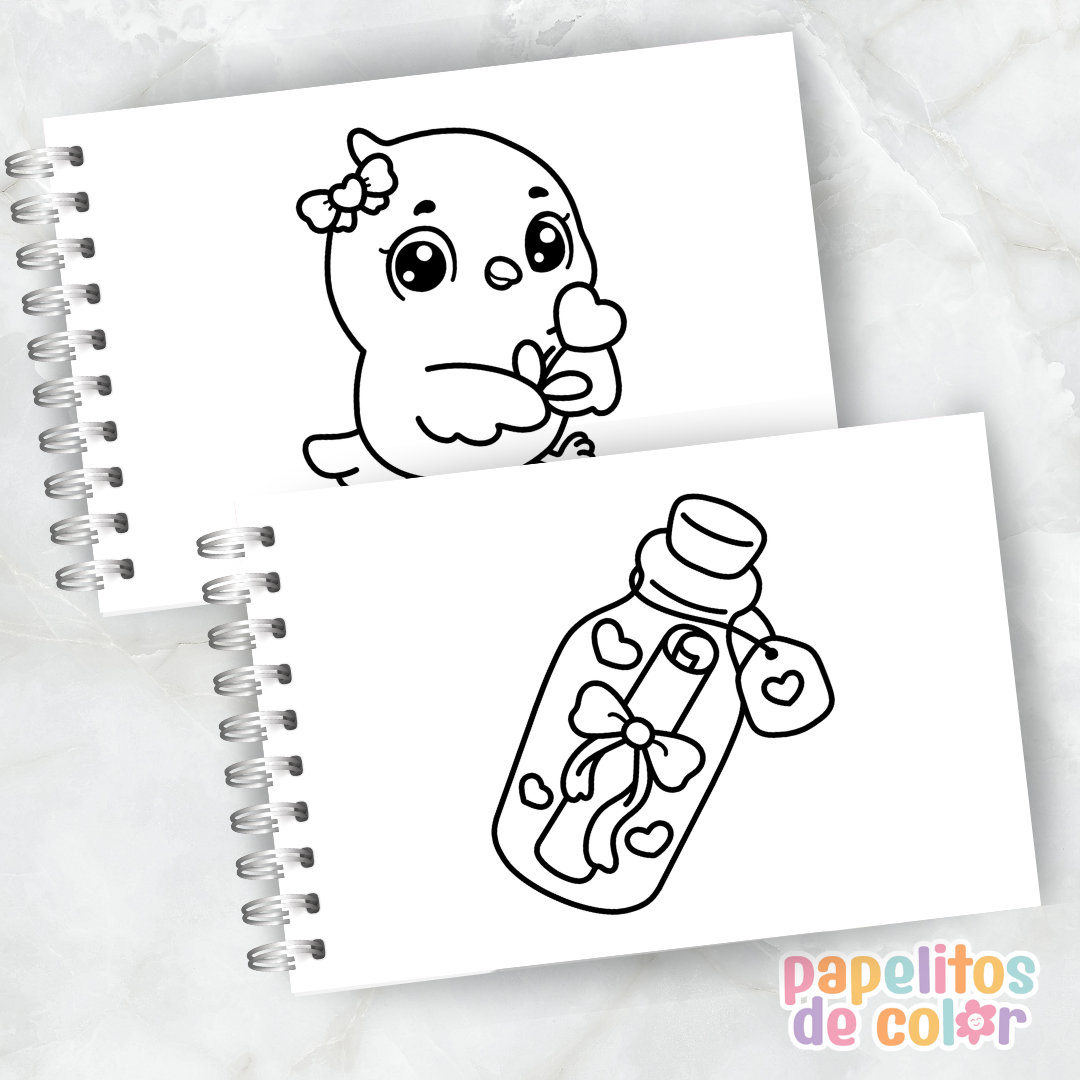 🌸💖  Libro para Pintar Love Blooms ✨🎨