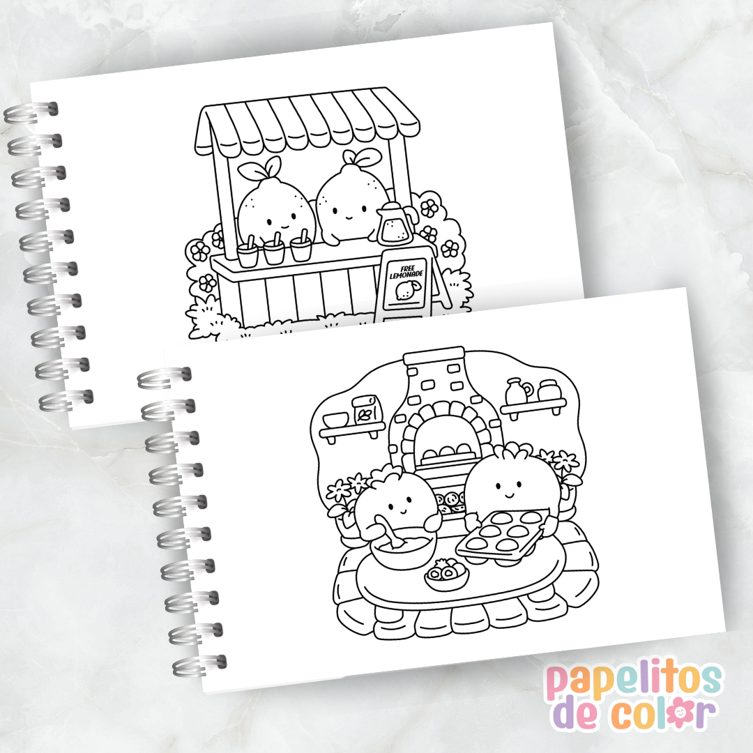 🍪✨ Cuaderno para pintar cozy foodie ✨🍩