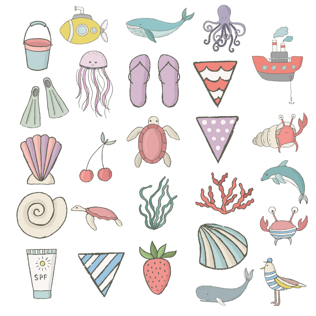 🌊 Colección Mar Cute 🐚✨