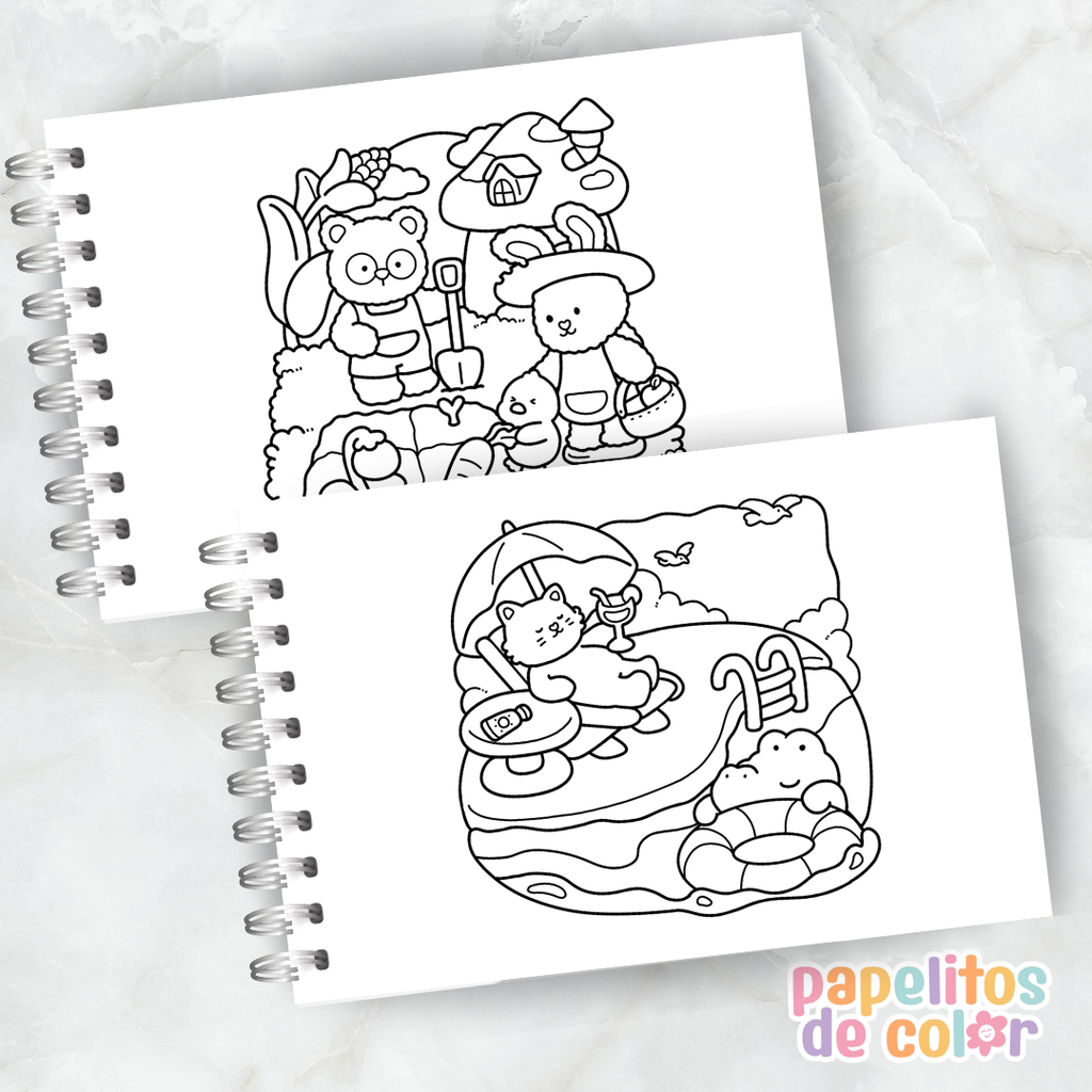 🧸✨ Cuaderno para pintar cuddle cuties ✨💖