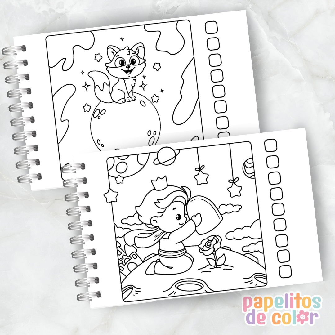 📘 Libro para Pintar – El Principito🌙