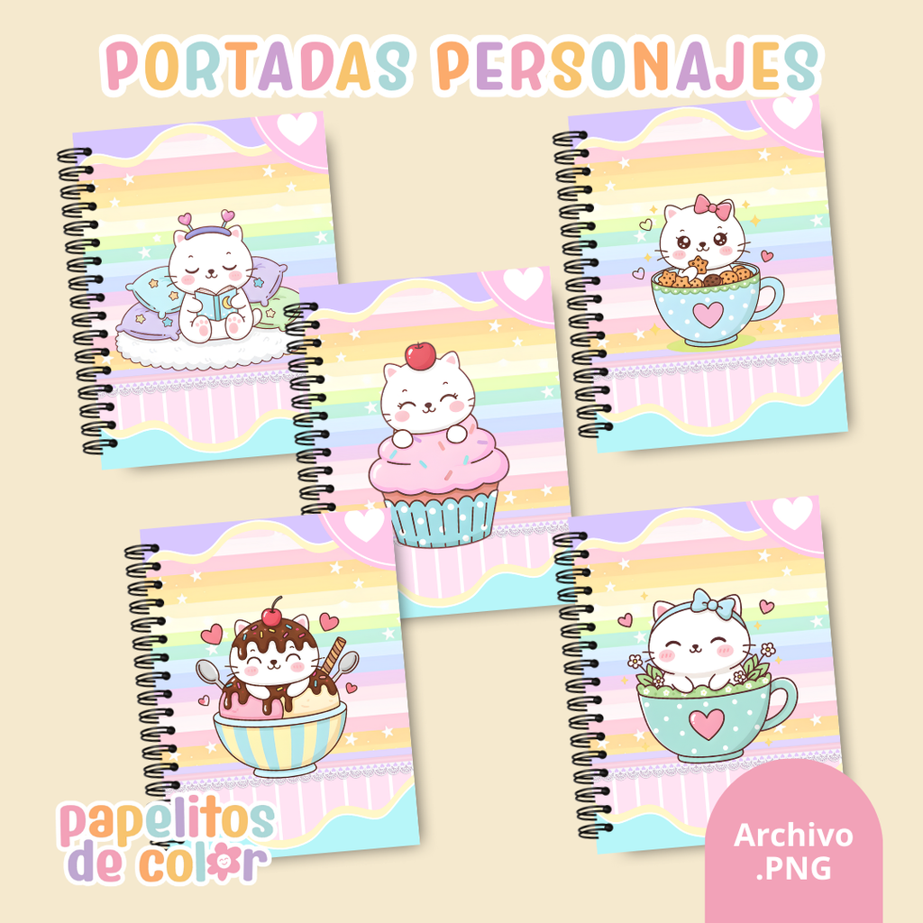📚✨ Combo Portadas Personajes – Vol. 13 🌵✨