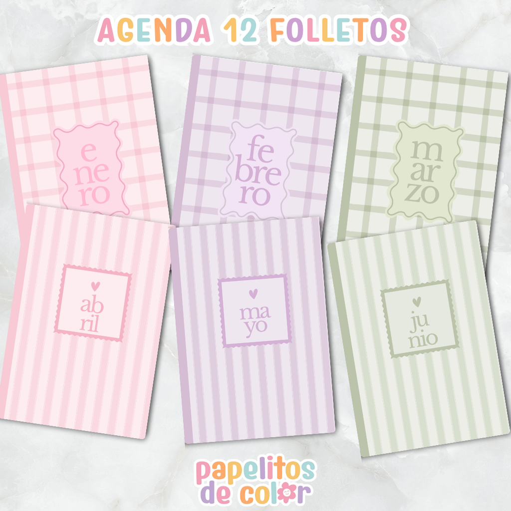 🌷 Agenda Delicada - Estilo Folleto