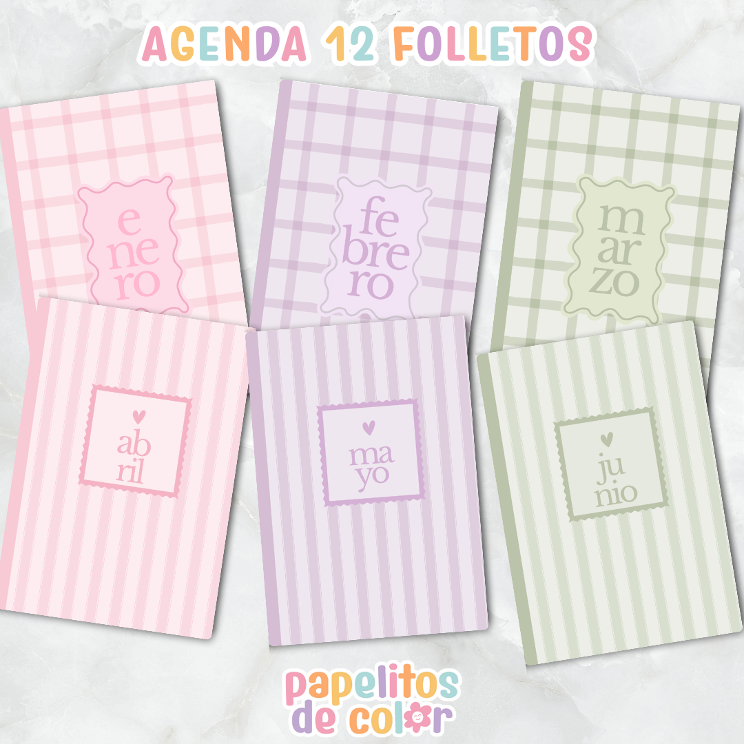 🌷 Agenda Delicada - Estilo Folleto