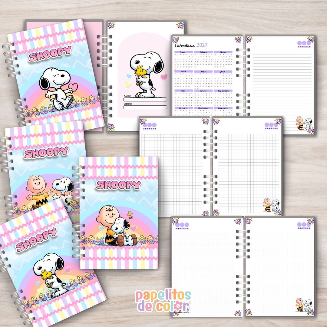 🐶 Cuadernos A4 Snoopy ✨