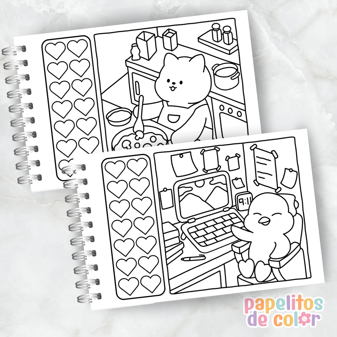 🌿 Libro para Pintar  - HYGGE VIBES  ✨