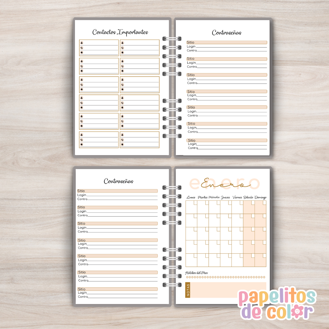 📔 Agenda Ginevra Semanal 2027 ✨