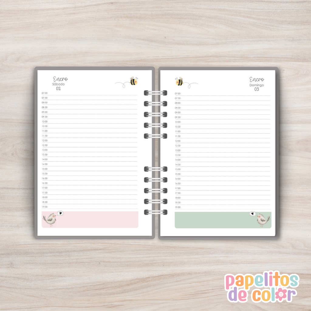 ✨Agenda Jardin 2027 - Diaria🌸
