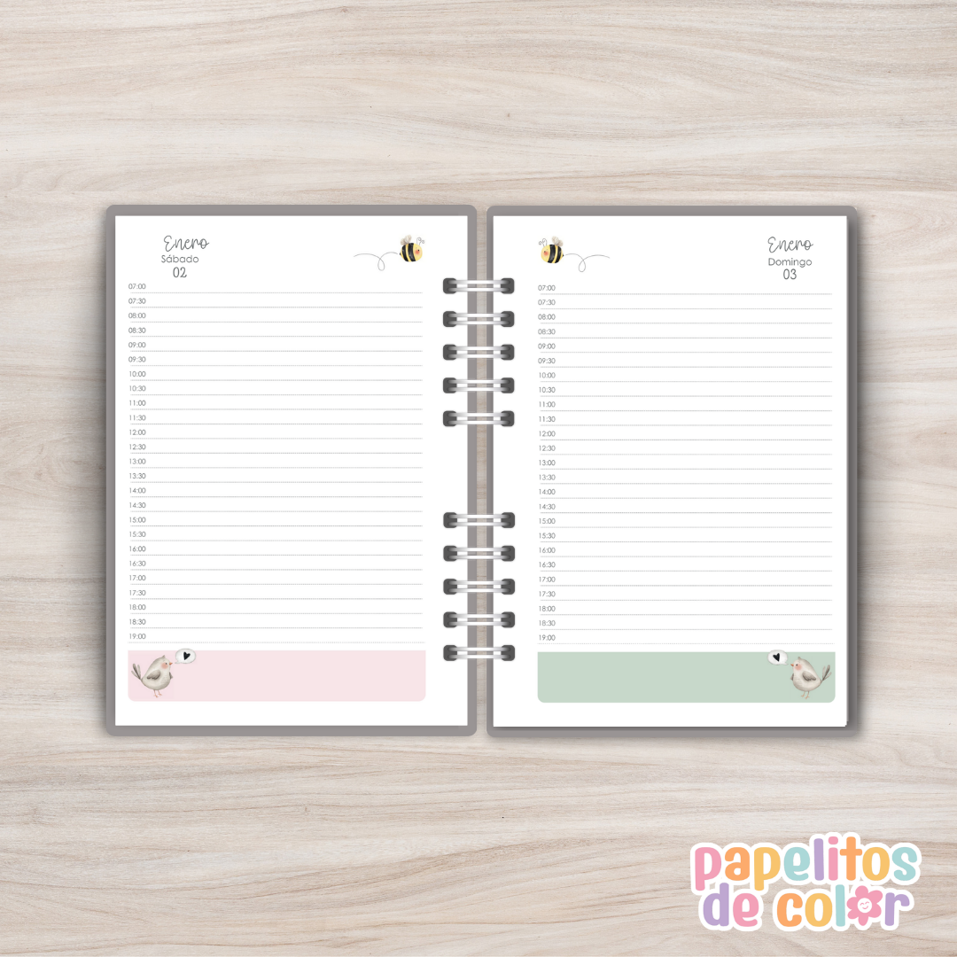 ✨Agenda Jardin 2027 - Diaria🌸