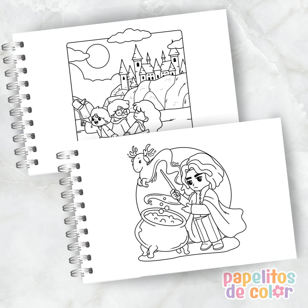 ⚡🎶 Libro para pintar Harry Potter Happy Colors 🧙‍♂️🎨