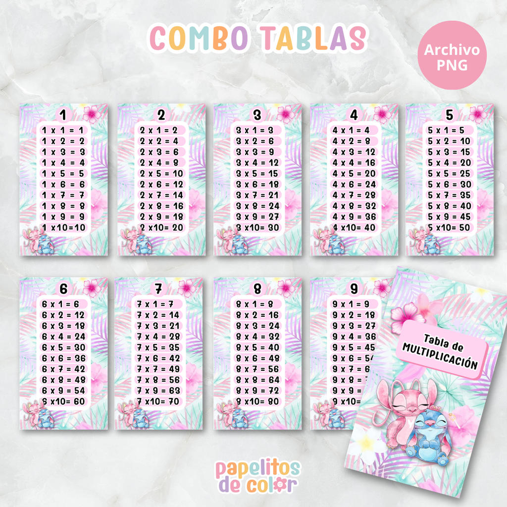📚✨ Tablas para Multiplicar – Vol. 4 ✨📚