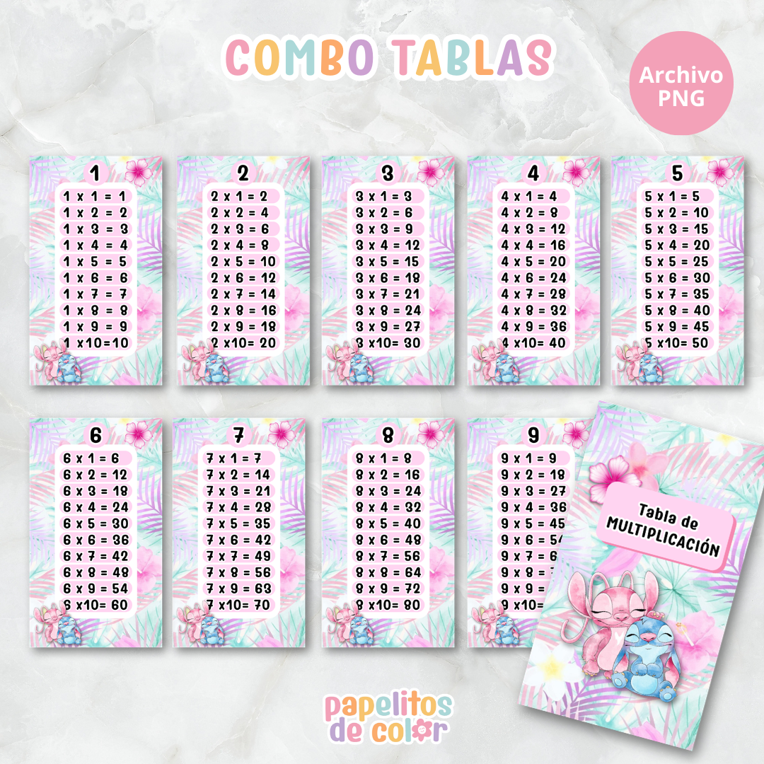 📚✨ Tablas para Multiplicar – Vol. 4 ✨📚