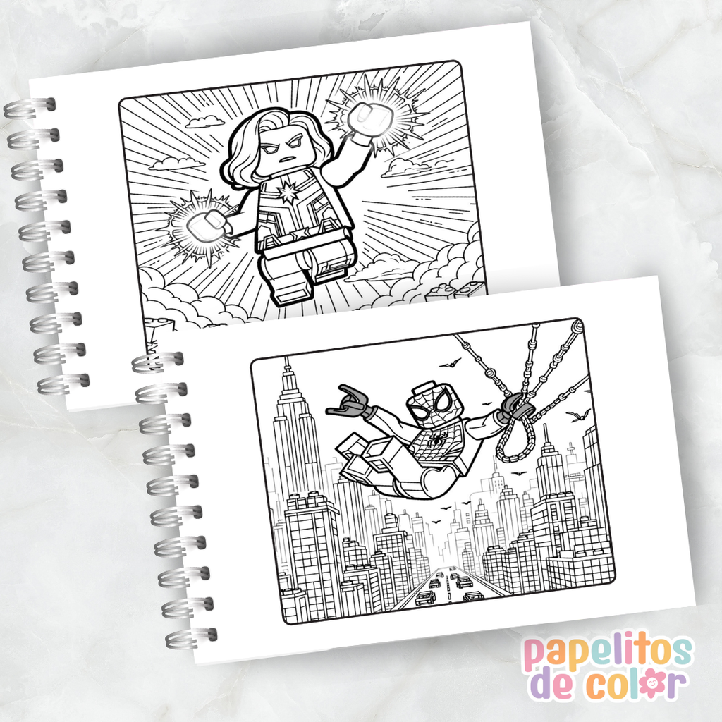 🧱✨ Cuaderno para pintar LEGO ✨🧱