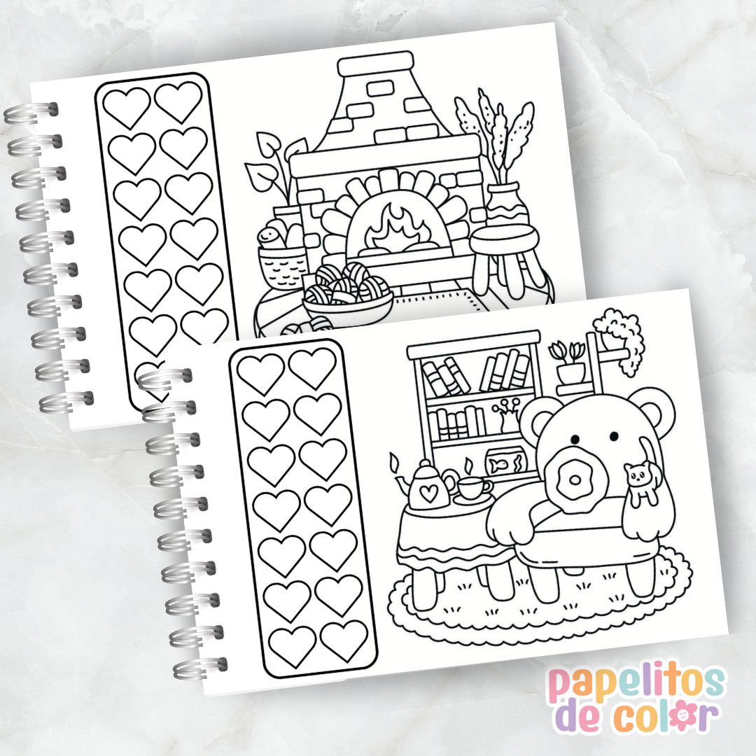 🎨 Libro para Pintar – Cozy Corners