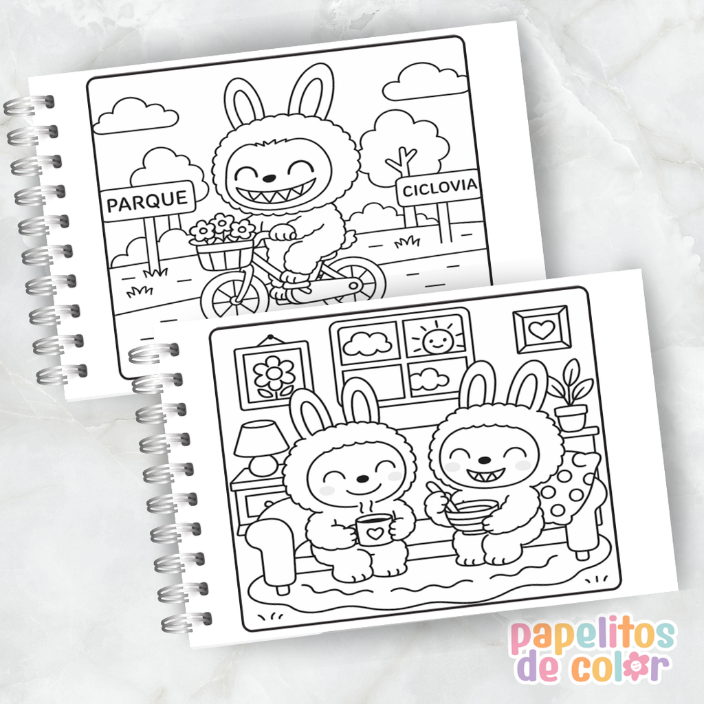 🎨 Libro para Pintar Labubus Vol.2 ✨