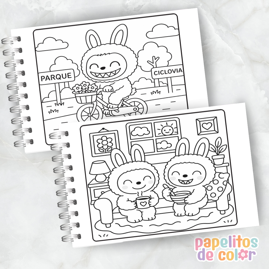 🎨 Libro para Pintar Labubus Vol.2 ✨